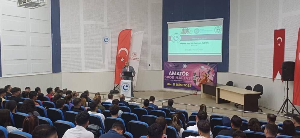 Adıyaman Üniversitesi’nde Amatör Spor Haftası Konferansı Gerçekleştirildi
